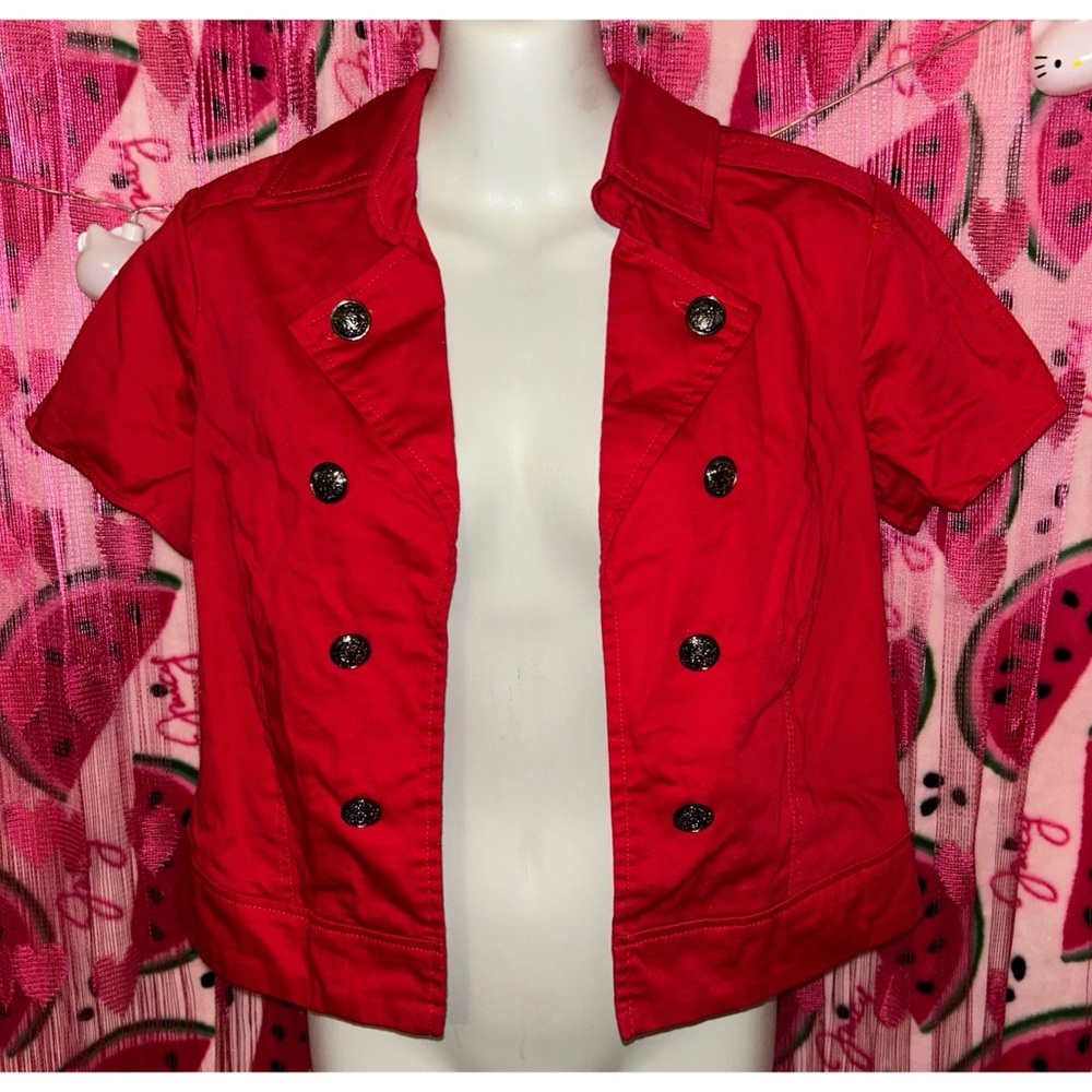 ❤️ Y2K Double-Breasted Short Sleeve Blazer